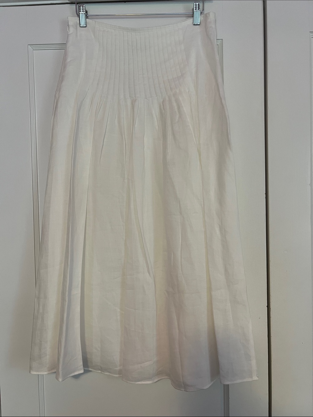 NWT- Mango Ramie Pleated Skirt - Picture 9 of 10